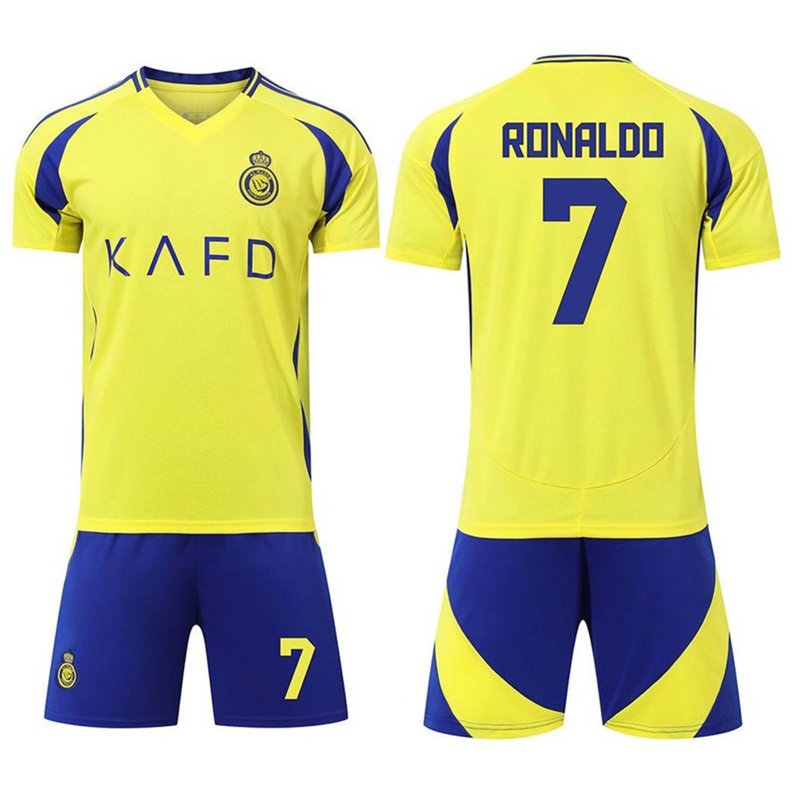 nassar طقم النصر الأساسي رقم 7 موسم 2024/2025 للأطفال - Image 1