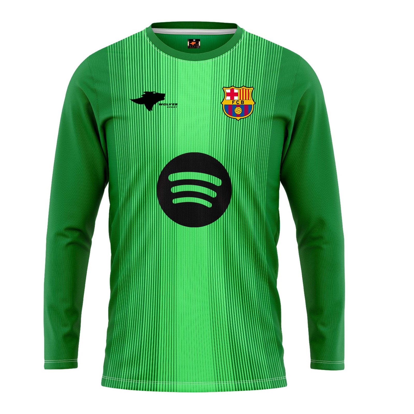 BERCELONA FULL SELVEES Barcelona Goalkeeper Kids 2025/26 (Full Sleeve) - الصورة 1