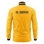 ⁦جاكيت سحاب كامل نادي القادسية لون اصفر موسم 2026⁩ - الصورة ⁦2⁩
